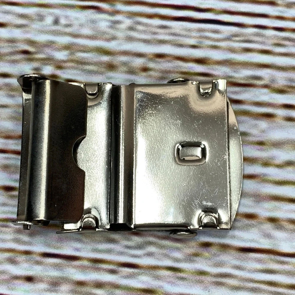 Initial Belt Buckle‎ Silver Tone Calligraphy Letter Cutout Design